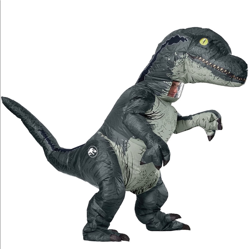 Inflatable Velociraptor Adult Costume